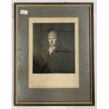 British School, circa 18th century, portrait of an 18th century gentleman, mezzotint, 10.5x8.5ins,