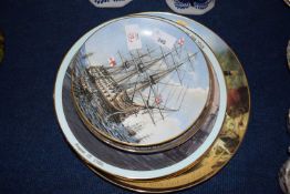 Group of Nelson related plates commemorating the Battle of the Nile etc, some by Coalport and