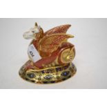 Royal Crown Derby model of the Wessex Wyvern from a series of heraldic beasts designed by Louise