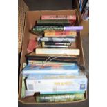 BOX CONTAINING VARIOUS PUZZLES, BOOKS, GARDEN INTEREST ETC