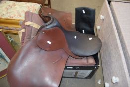 HORSE SADDLE AND VARIOUS OTHER HORSE RELATED ITEMS