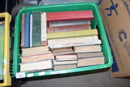 BOX CONTAINING GOOD QUANTITY OF VARIOUS VINTAGE BOOKS INCLUDING LOCAL INTEREST REFERENCE ETC