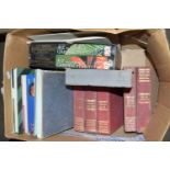 BOX OF VARIOUS BOOKS INCLUDING RADIO AND TELEVISION SERVICING, A-Z OF GARDEN PLANTS ETC