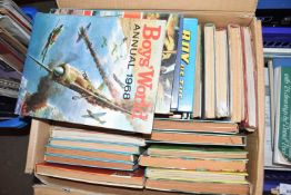 BOX CONTAINING A GOOD QUANTITY OF TV INTEREST 1960'S ANNUALS