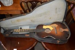 CASED ACOUSTIC GUITAR (A/F)
