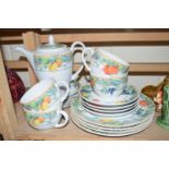 SELECTION OF VARIOUS WEDGWOOD EDEN TABLE WARES INCLUDING COFFEE JUG, CUPS SAUCERS ETC