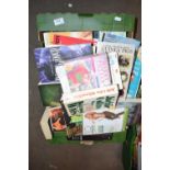 BOX OF VARIOUS PAPERBACK BOOKS ETC