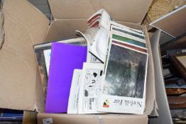 BOX CONTAINING LARGE QUANTITY OF VARIOUS BOOKS AND EPHEMERA INCLUDING VINTAGE NORFOLK FAIR MAGAZINES