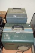 TWO VINTAGE CASED PROJECTORS