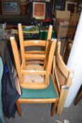 KITCHEN CHAIR AND UPHOLSTERED STOOL