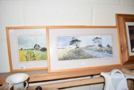 TWO LOCAL INTEREST PRINTS, AFTER ANDREW DIBBEN, THE COAST ROAD AT WEYBOURNE AND STOW MILL, PASTON