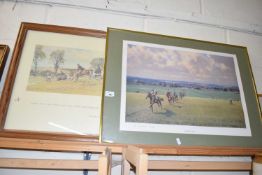LARGE LIMITED EDITION RACING INTEREST PRINT AFTER NEIL CAWTHORNE, 'WARREN HILL', SIGNED AND NUMBERED
