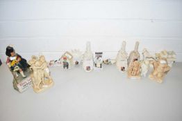 FURTHER GROUP OF HERALDIC WARES INCLUDING MODELS OF CAISTER LIFEBOAT MEMORIAL BY WILLOW ART AND