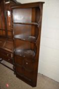 ERCOL DARK ELM CORNER CABINET