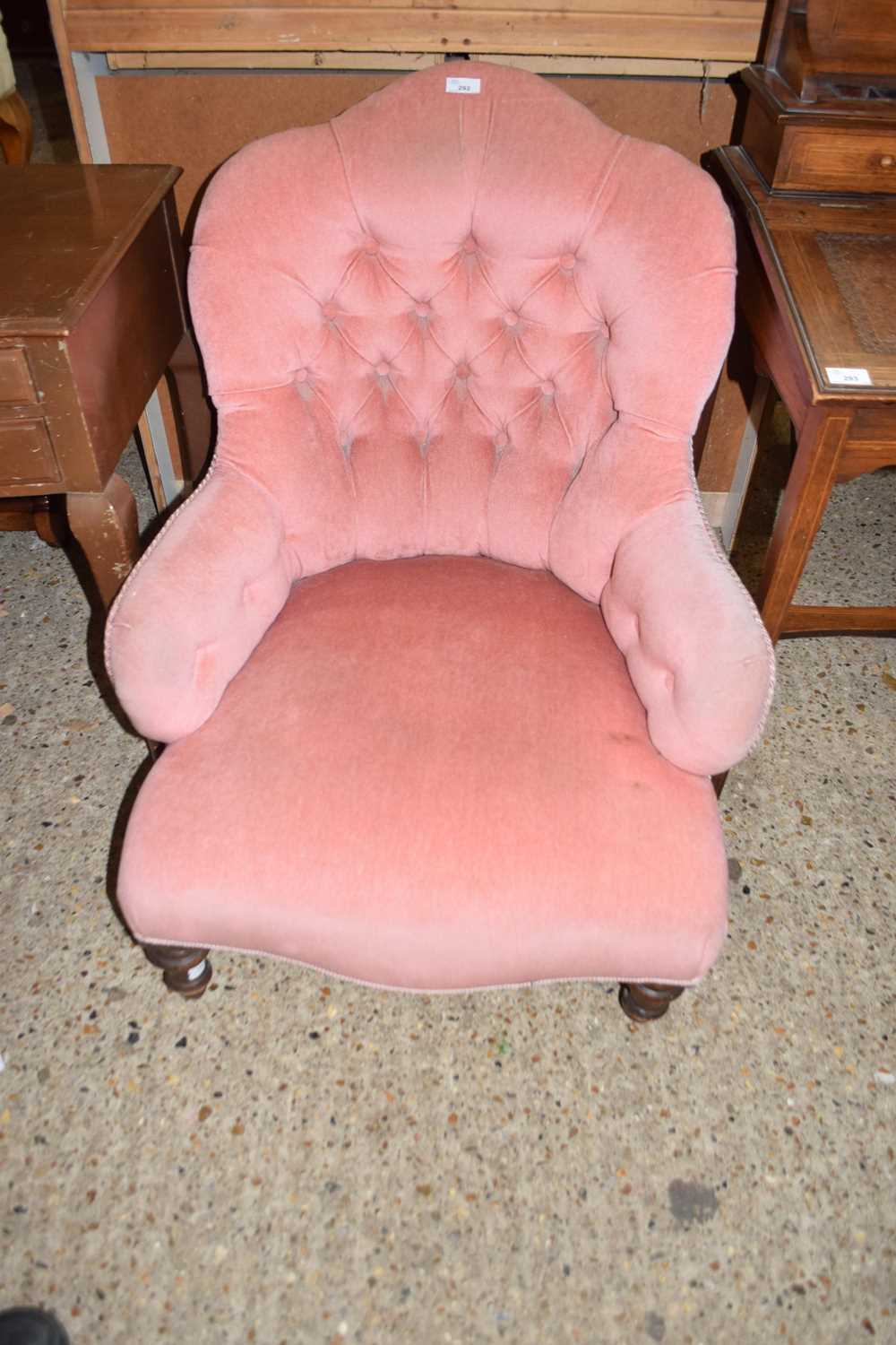 BUTTON BACK UPHOLSTERED CHAIR