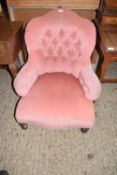 BUTTON BACK UPHOLSTERED CHAIR