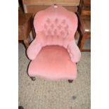 BUTTON BACK UPHOLSTERED CHAIR