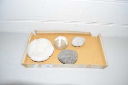 SMALL BOX CONTAINING PUMICE STONE AND OTHER VOLCANIC STONE