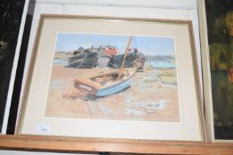 PRINT OF FISHING BOATS