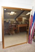 LARGE GILT FRAMED WALL MIRROR APPROX 100 X 134 CM