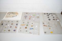 QUANTITY OF ENAMEL BADGES, LEICESTER TRADE UNION AND OTHERS, ROYAL HIGH SCHOOL ETC