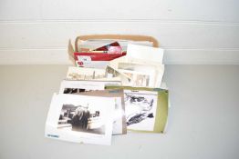 BOX CONTAINING QUANTITY OF POSTCARDS AND PHOTOGRAPHS