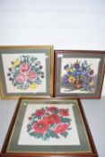 GROUP OF THREE EMBROIDERY PICTURES