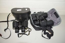 BRESSER AND MIRANDA BINOCULARS IN CASES