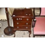 SMALL REPRODUCTION BEDSIDE CHEST OF DRAWERS