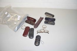 BAG CONTAINING QUANTITY OF OLD SPECTACLES