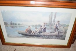 FRAMED PRINT 'CROSSING THE FERRY'