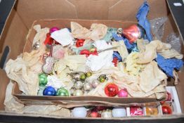 BOX CONTAINING QUANTITY OF CHRISTMAS TREE BELL DECORATIONS