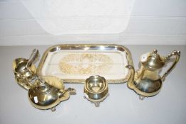 PLATED COFFEE SET WITH TRAY