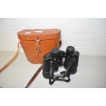 PAIR OF BINOCULARS IN LEATHER CASE