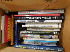 One box of books car/automobile interest
