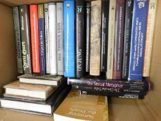 Two boxes of books mixed to include historical, political and philosophy