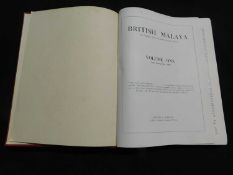 BRITISH MALAYA (THE MAGAZINE OF THE ASSOCIATION OF BRITISH MALAYA), London, Newton & Co, 1926-