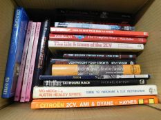 One box of books automobile/car interest