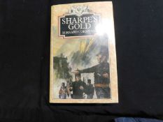BERNARD CORNWELL: SHARPE'S GOLD, London, 1981, 1st edition, signed on a slip pasted onto front