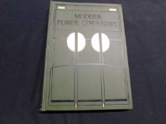 JAMES WEIR FRENCH: MODERN POWER GENERATORS, 1908, first edition, vol 2 only, f/o, original