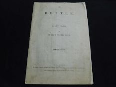 GEORGE CRUIKSHANK: THE BOTTLE IN 8 PLATES, (cover title), London, David Bogue, [1847], 1st