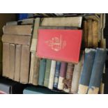 One box various antiquarian books