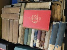 One box various antiquarian books