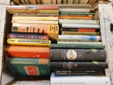 Two boxes of books to include a range of Haruki Murakami