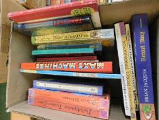 Two boxes of books including a range of pop-up childrens