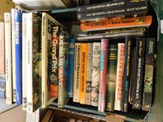 One box of books, motor racing and automobile interest