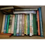 Two boxes of books cricket interest