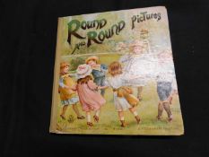 ADA L HARRIS: ROUND AND ROUND PICTURES, London, Ernest Nister, circa 1914, moveable children's