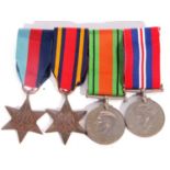 WWII British medal group: 1939-45 star, Burma star, defence medal and 1939-45 medal