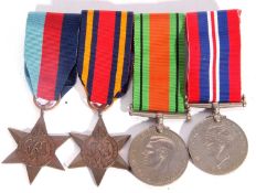 WWII British medal group: 1939-45 star, Burma star, defence medal and 1939-45 medal